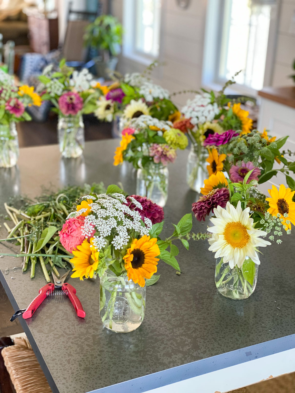 How to Make Mini Floral Bouquets from a Bucket of Blooms Simple Leaf Farm