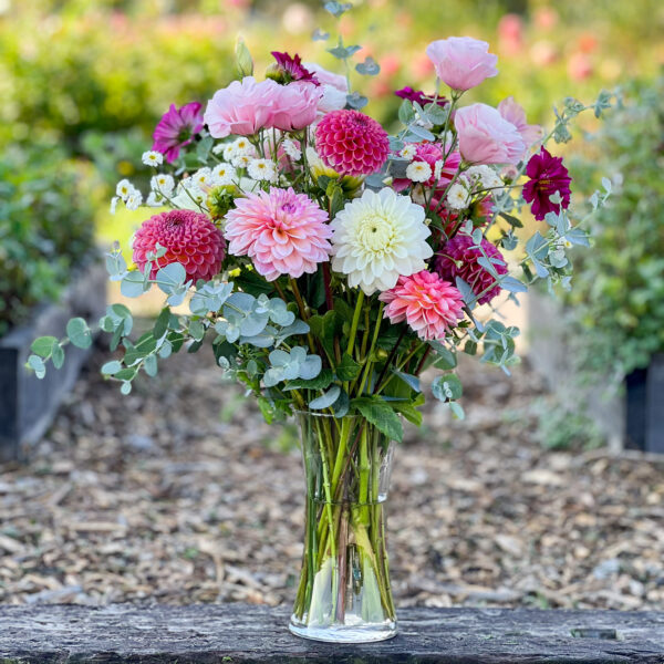 Flower Night vase arrangement